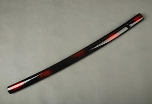 Japanese Samurai Sword Katana Lacquered Red Black Saya Scabbard Sheath Syq16