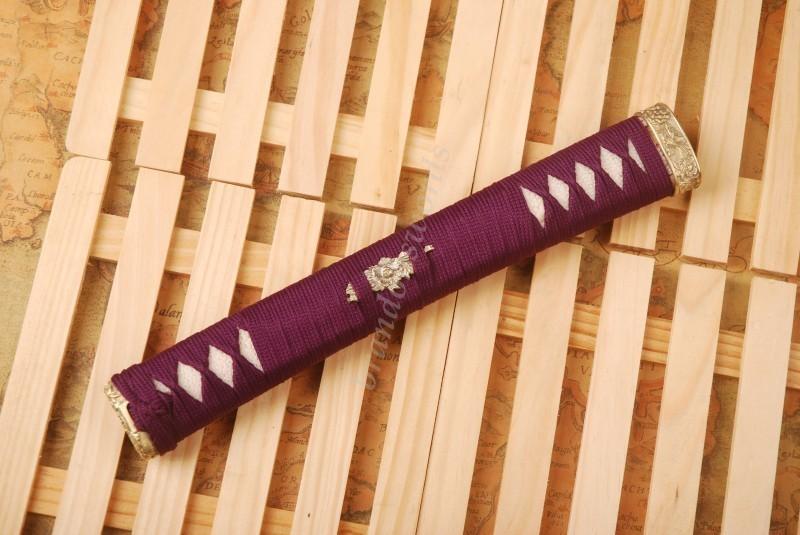 Samurai Sword Katana Handle High Quality Brass Fuchi Kashira Menuki Real Rayskin Hc6