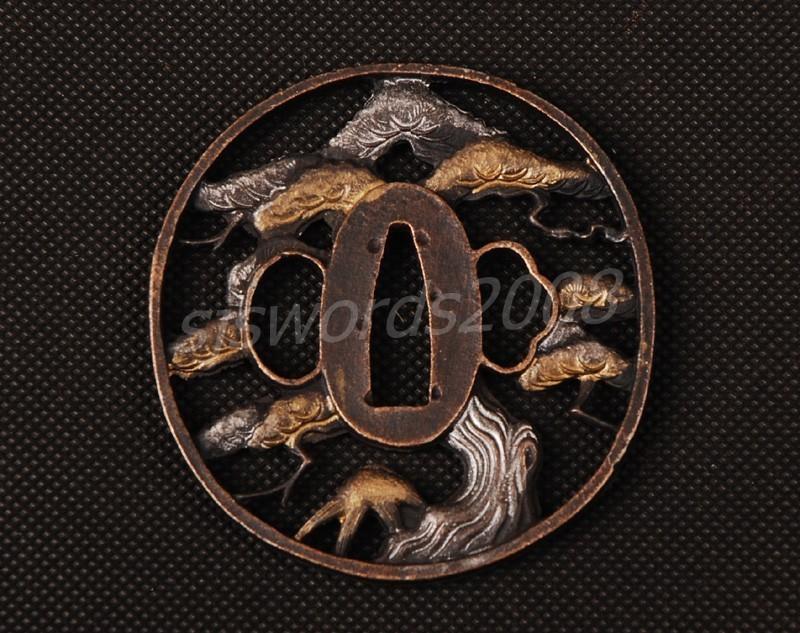 Nice Guard Tsuba Alloy For Japanese Samurai Swords Katana Wakizashi Hj103