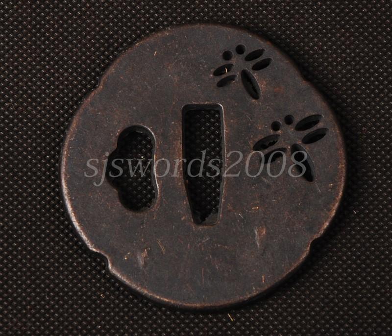 Dragonfly Carved Alloy Tsuba Guard For Japanese Sword Katana Sj064