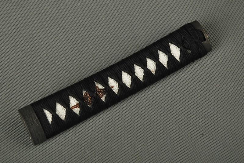 Sword Handle Tsuka Samurai Sword Japanese Wakizashi Rayskin Fuchi Kashira Menuki Zj5