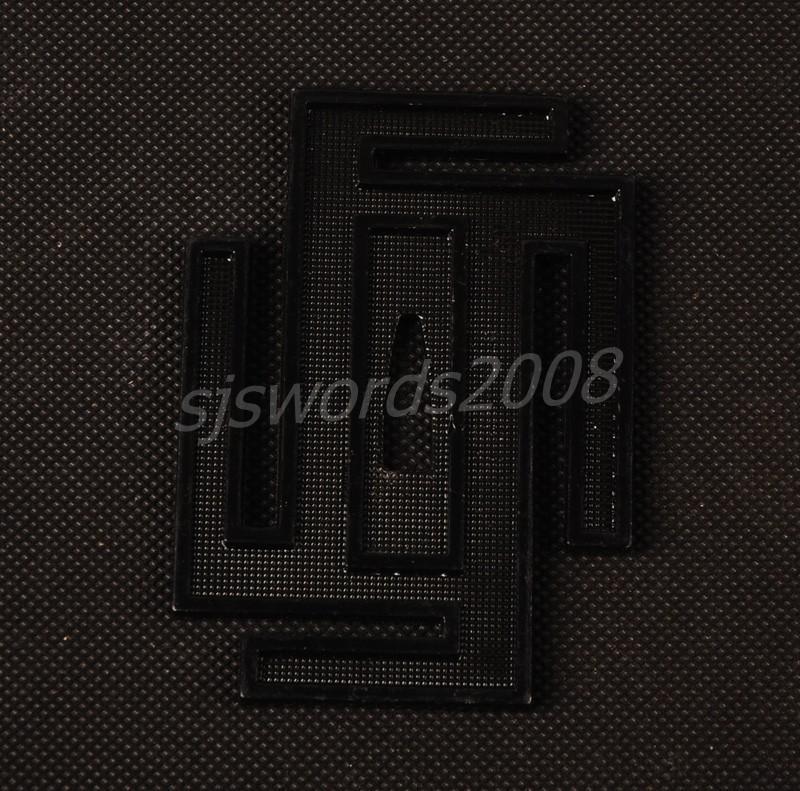 Black Alloy Tsuba Guard For Japanese Sword Katana Wakizashi Sj043