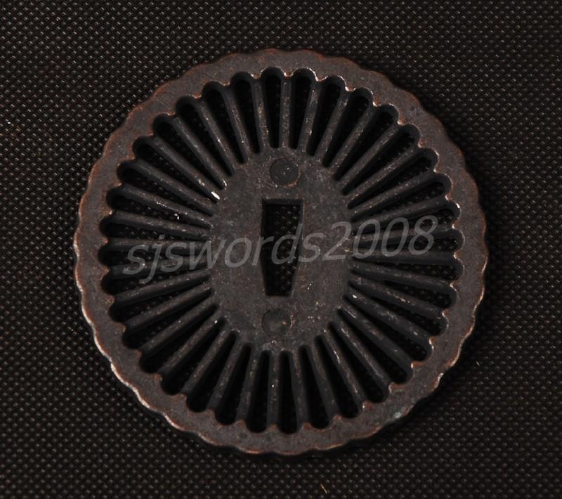 Japanese Sword Samurai Katana Wakizashi Tsuba Guard Alloy Sj020