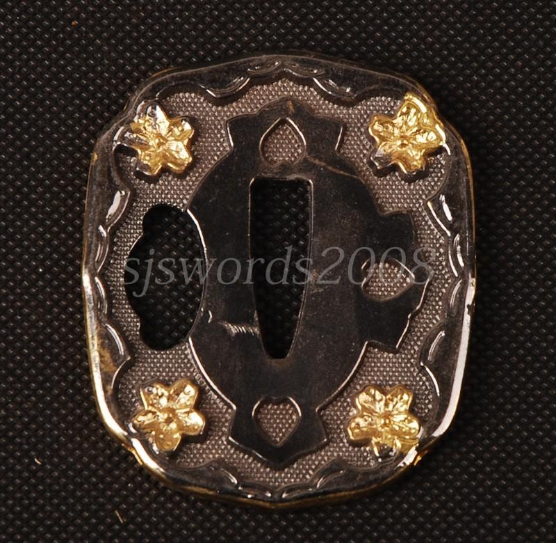 Nice Look Quare Tsuba Alloy Guard For Japanese Sword Katana Wakizashi Sj067