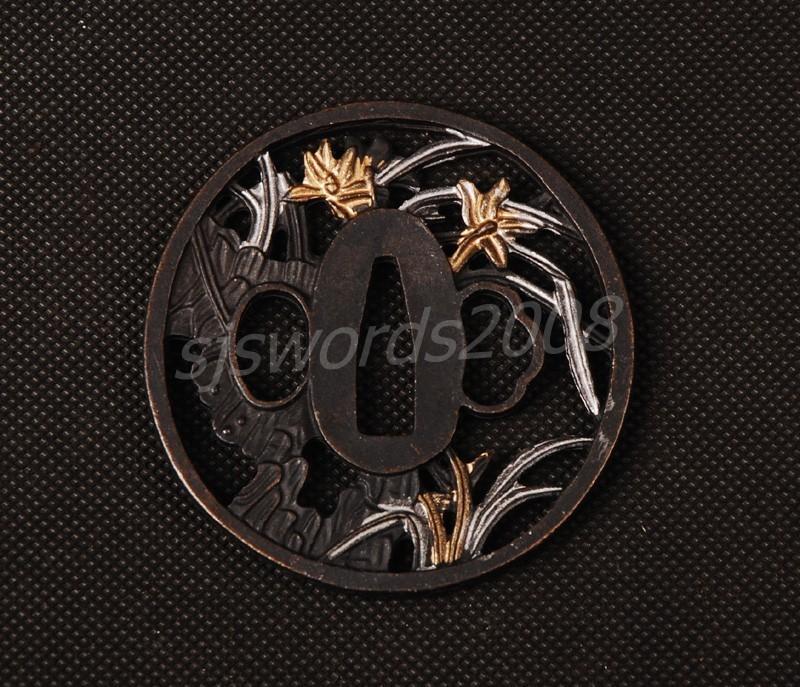 Nice Alloy Tsuba For Japanese Sword Katana Wakizashi Sj038