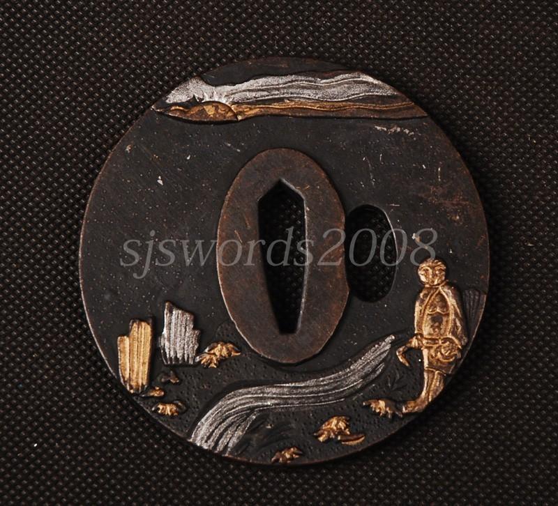 Japanese Sword Part Alloy Guard Plate For Katana Wakizashi Tanto