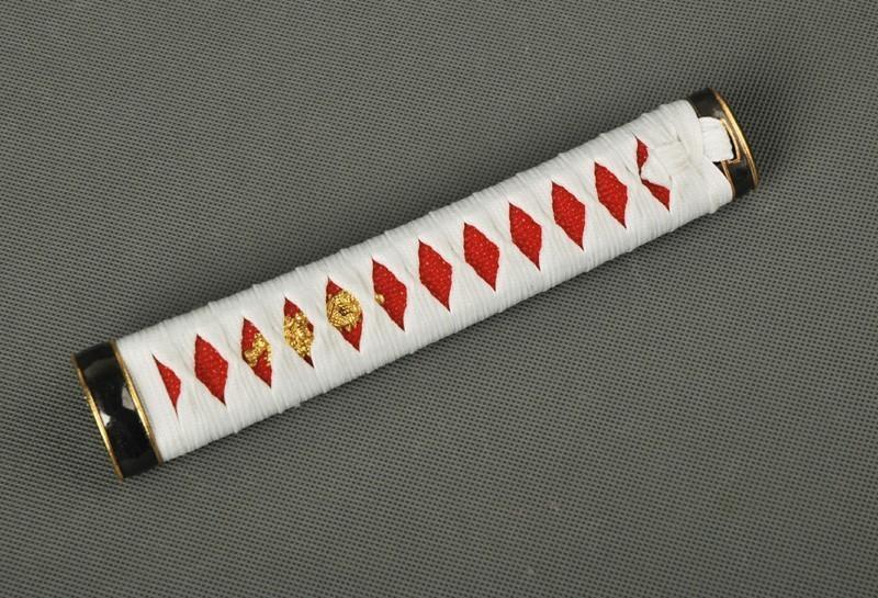 Japanese Wakizashi Sword Handle Tsuka Rayskin Fuchi Kashira Menuki Samurai Sword