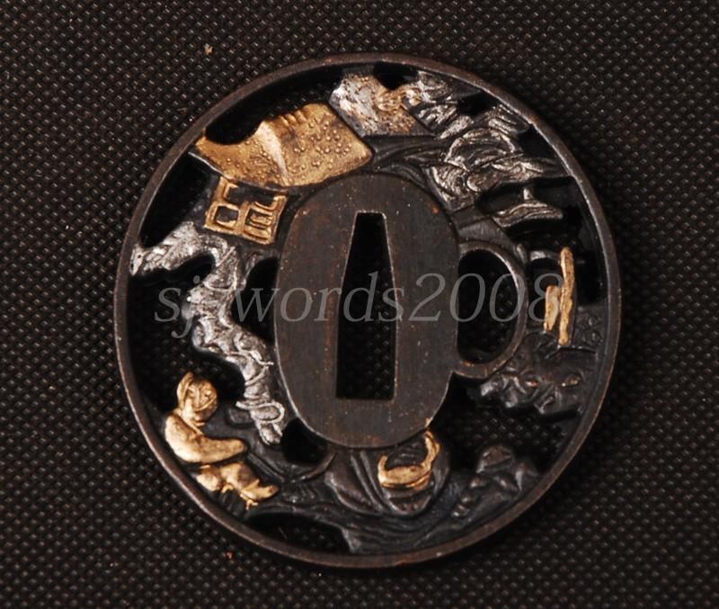 Tsuba For Japanese Warrior Sword Katana Wakizashi Appy Guard Hj185